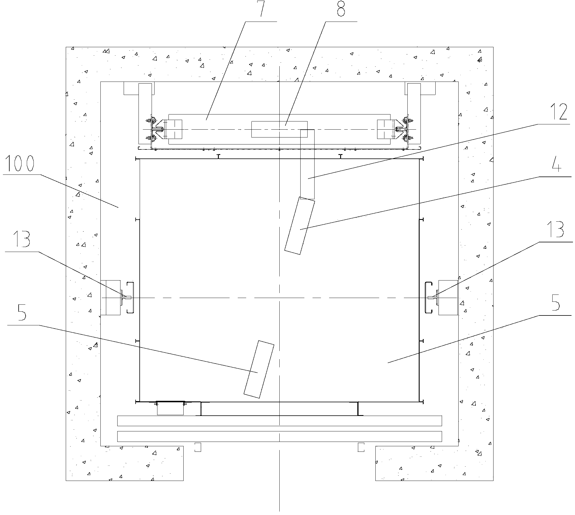 Machine-room-free elevator arrangement structure