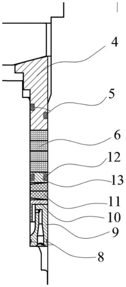 A packing self-sealing component and method thereof for ultra-low temperature conditions