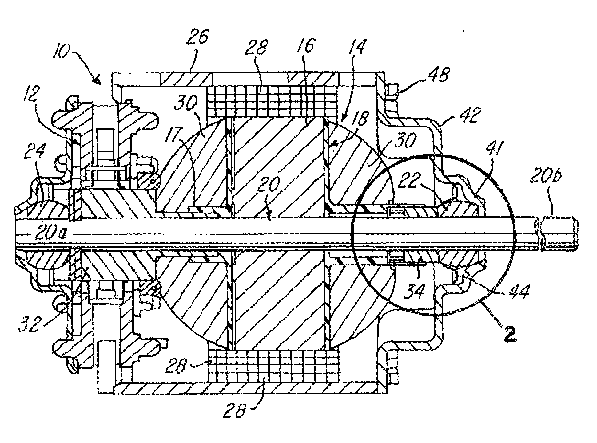 Electric motor and method for reducing end play
