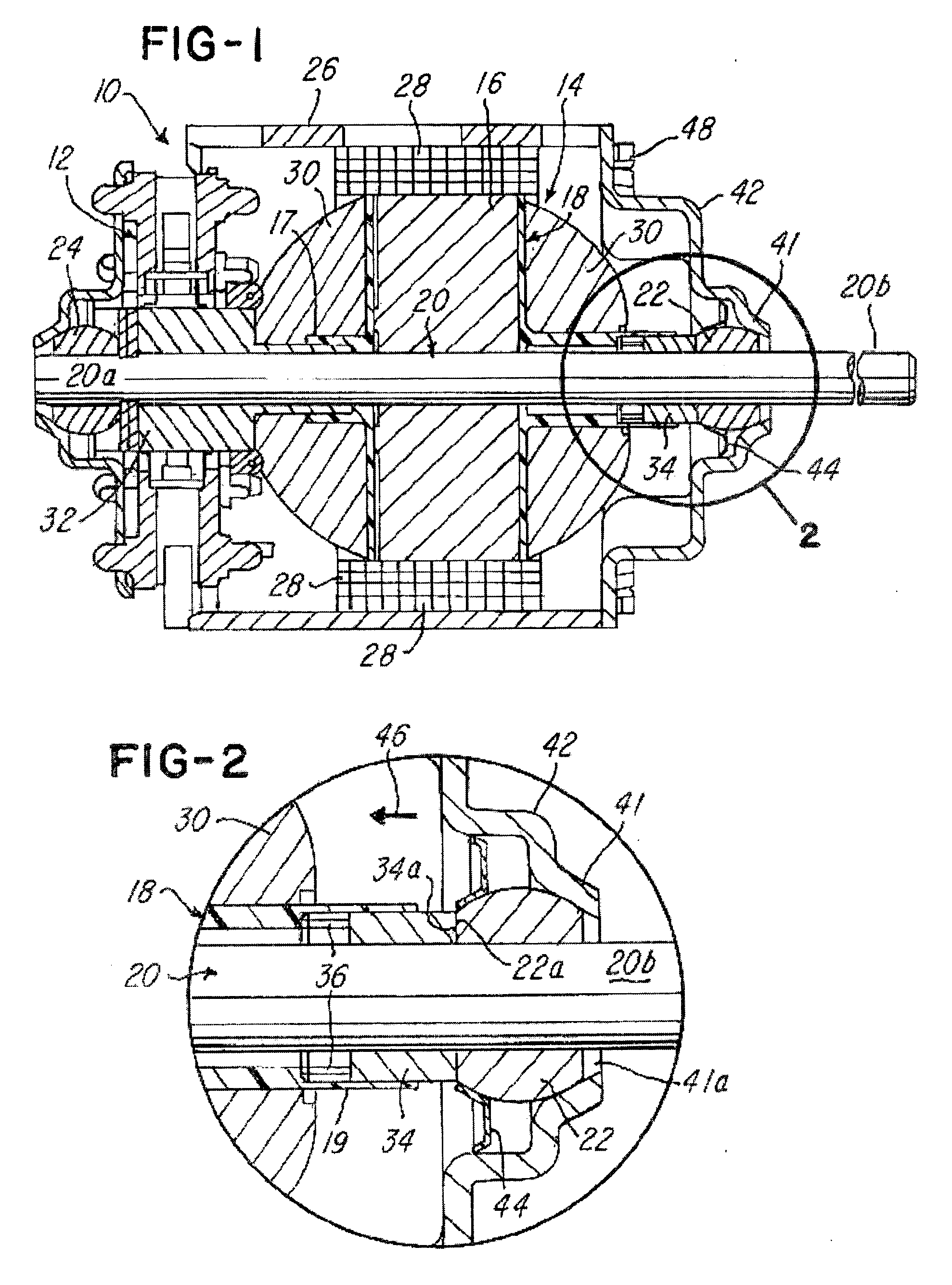 Electric motor and method for reducing end play