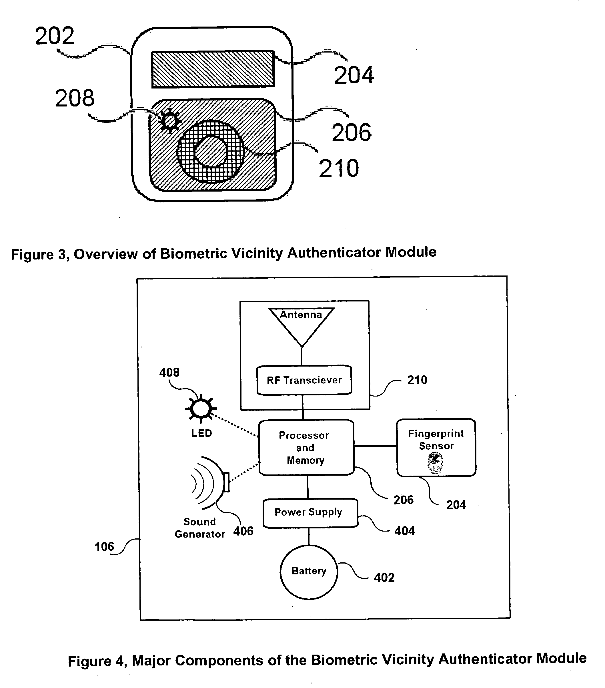 Attachable biometric authentication apparatus for watchbands and other personal items
