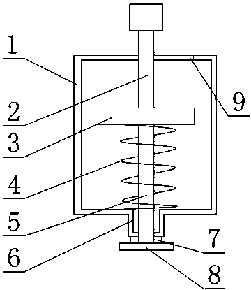 Decompression valve device of lubricating oil supplementing mechanism