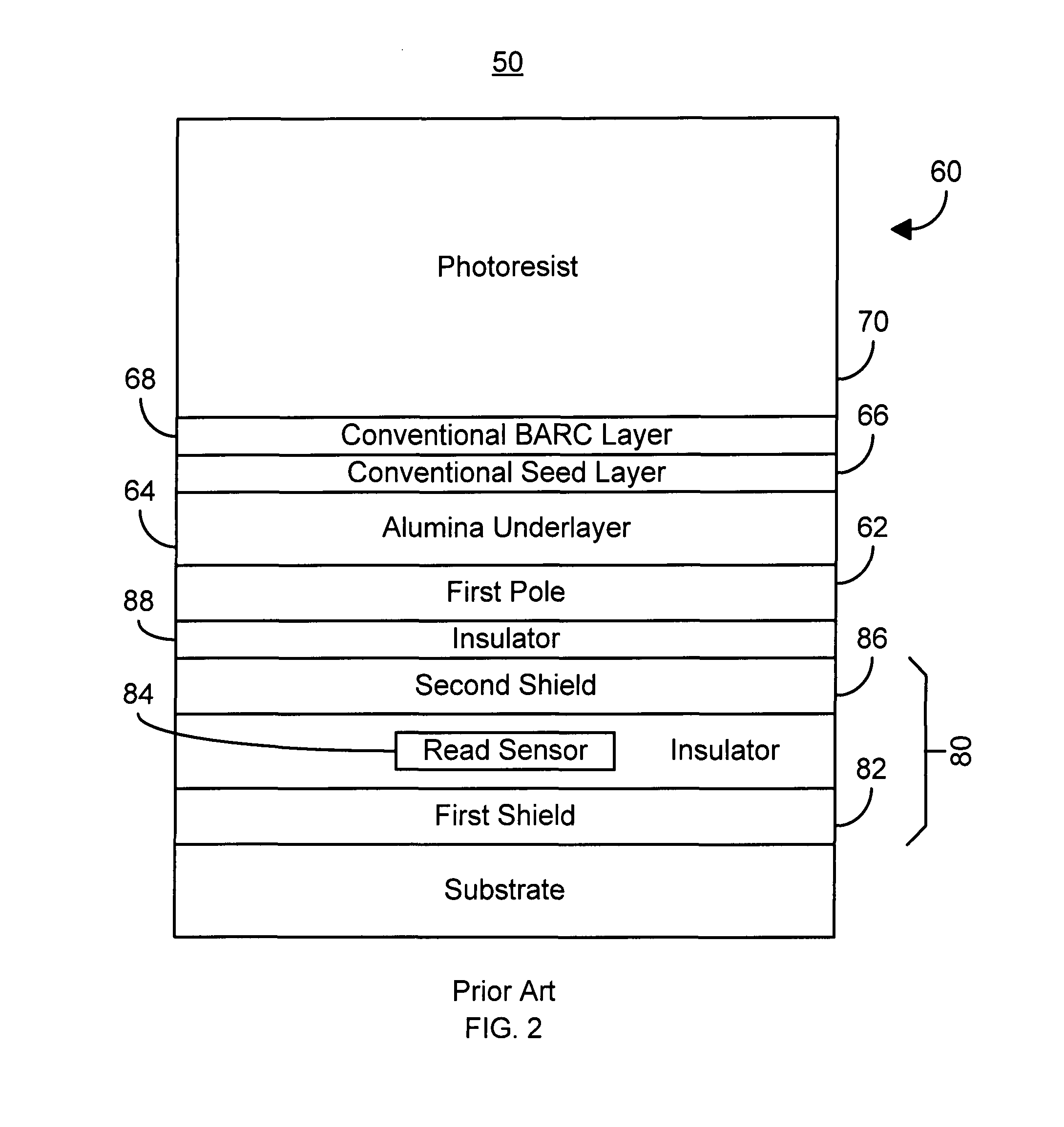 Method and system for providing a magnetic writer using a BARC