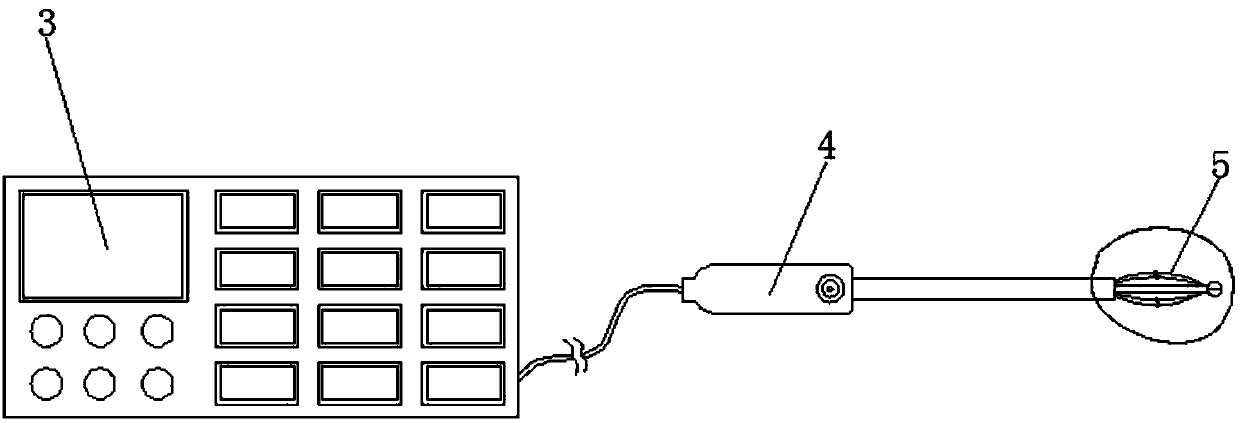 Device for treating resistant hypertension radio frequency ablation renal artery sympathetic nerves and method thereof