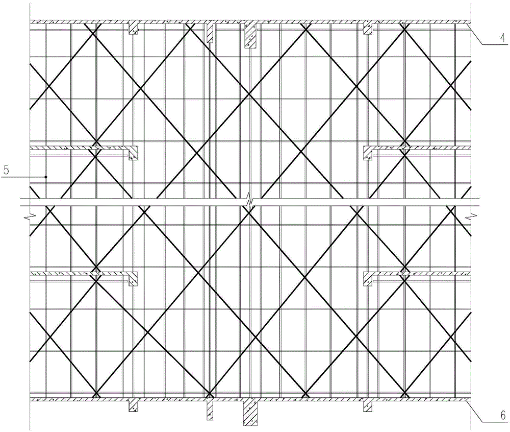 High-altitude supporting mold of structureless floor slab