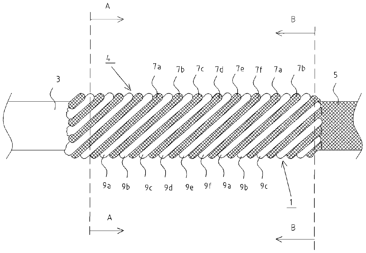 Connecting structure and guide wire having the connecting structure