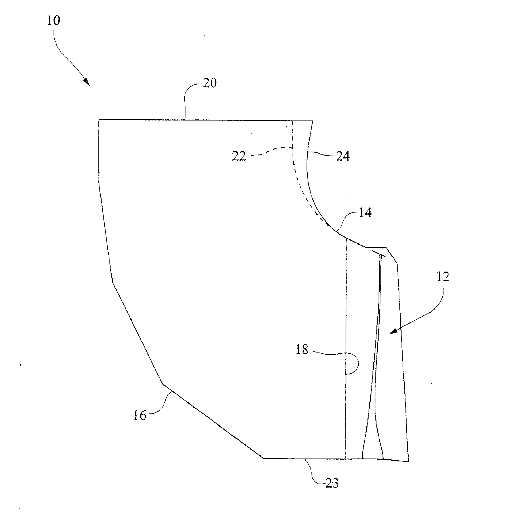 Low pressure turbine exhaust diffuser with turbulators