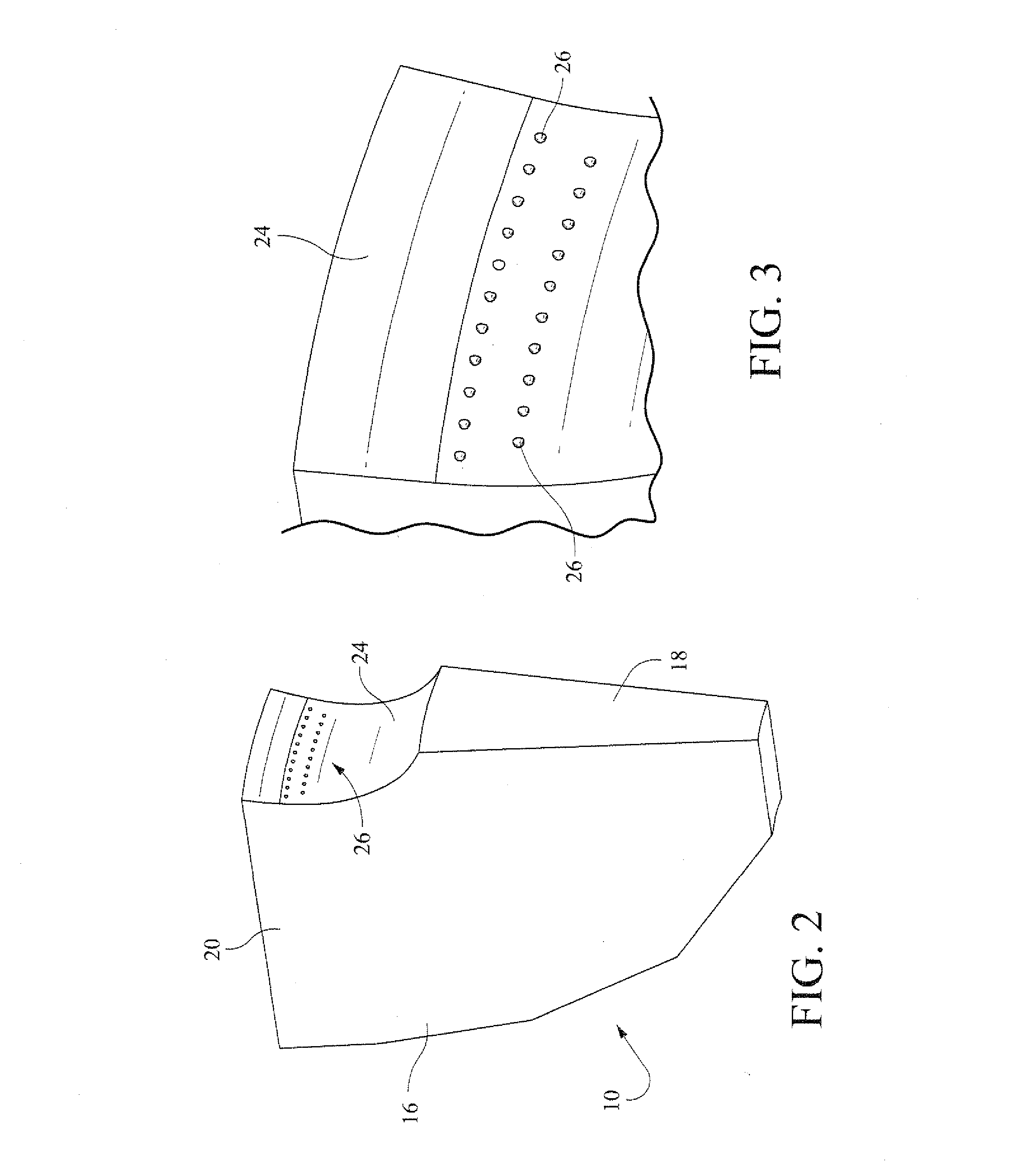 Low pressure turbine exhaust diffuser with turbulators