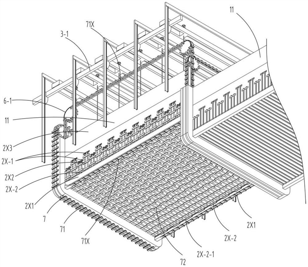 Sinking construction device for cast-in-place underground building