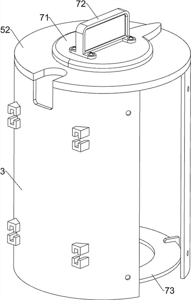 Cotton swab storage device with disinfectant dipping function for hematology department