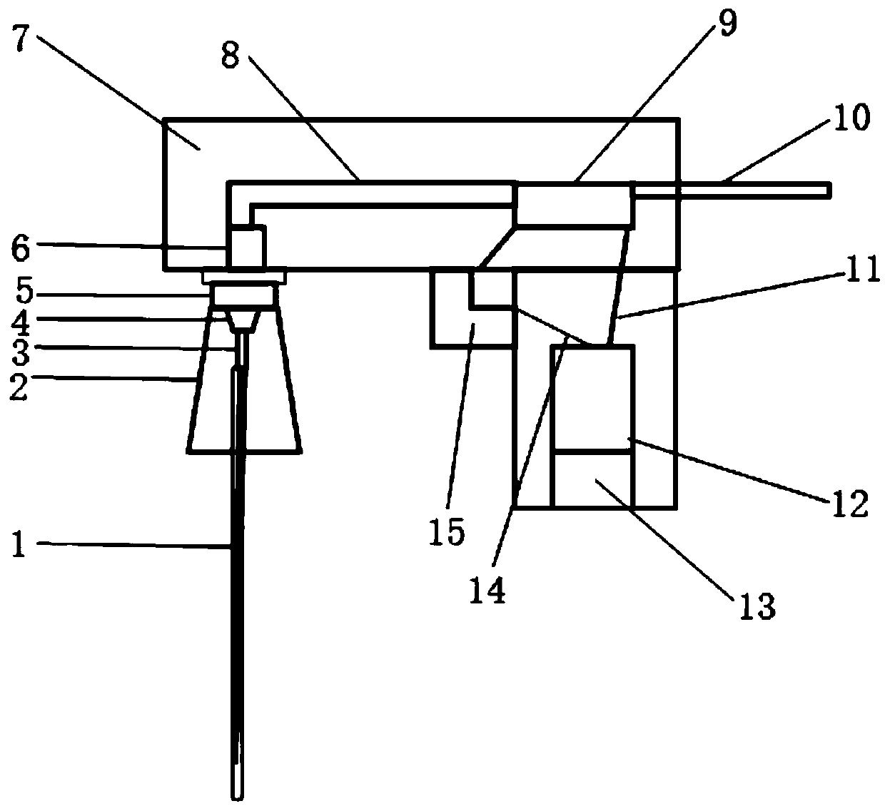 A hand-held portable nuclear magnetic resonance sample tube high-pressure cleaner