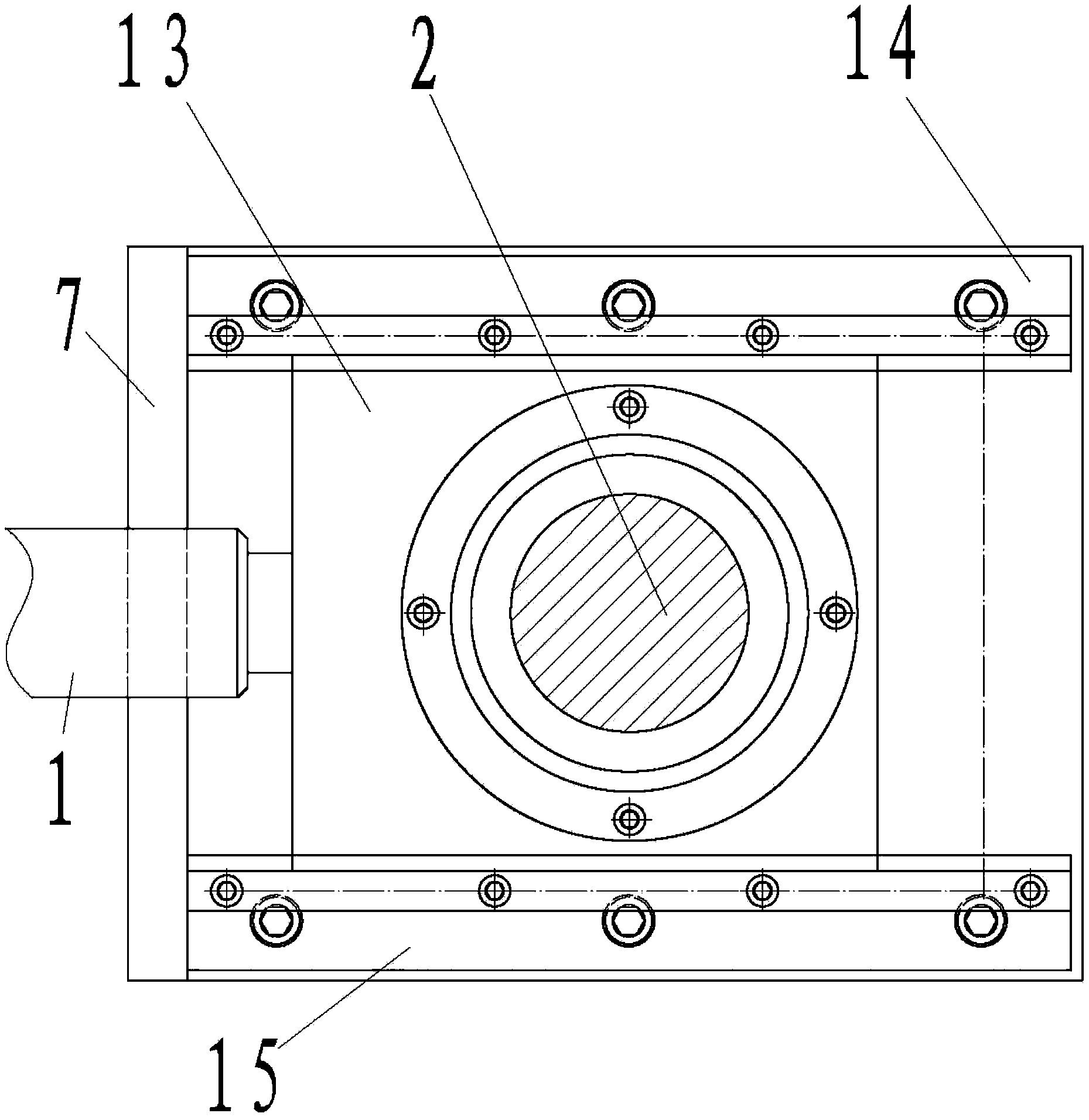 Embossing device of large-width wallpaper device