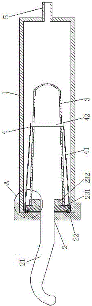 Filter cylinder device of sampling gun