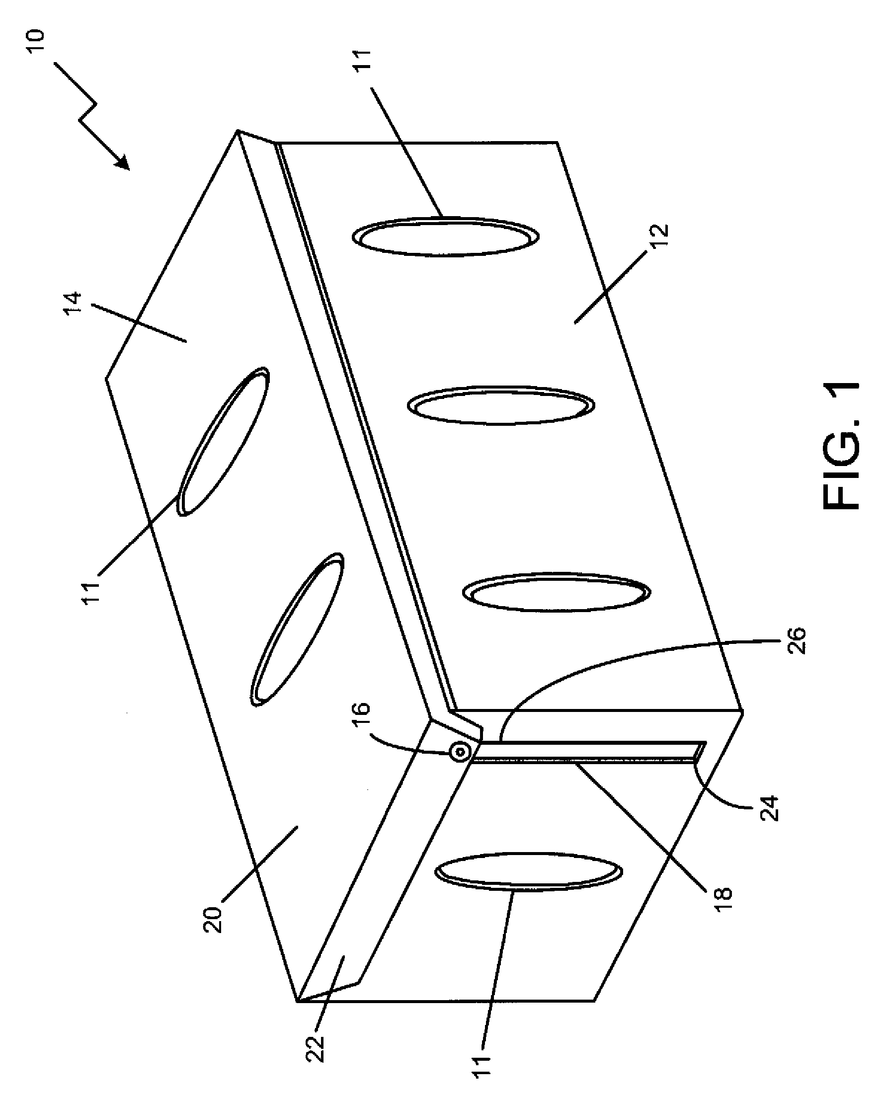 System and method for medical instrument sterilization case having a rotatably displacing cover