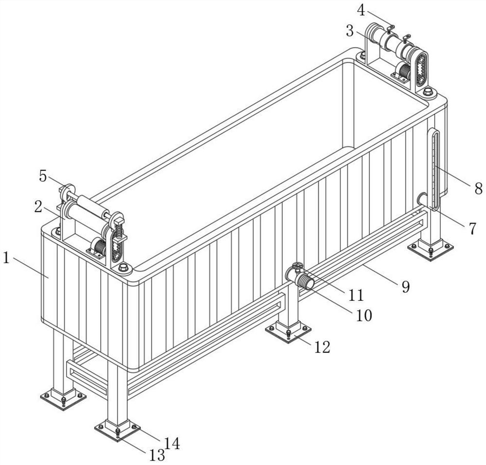 Cooling and shaping device of full-automatic packing belt production machine