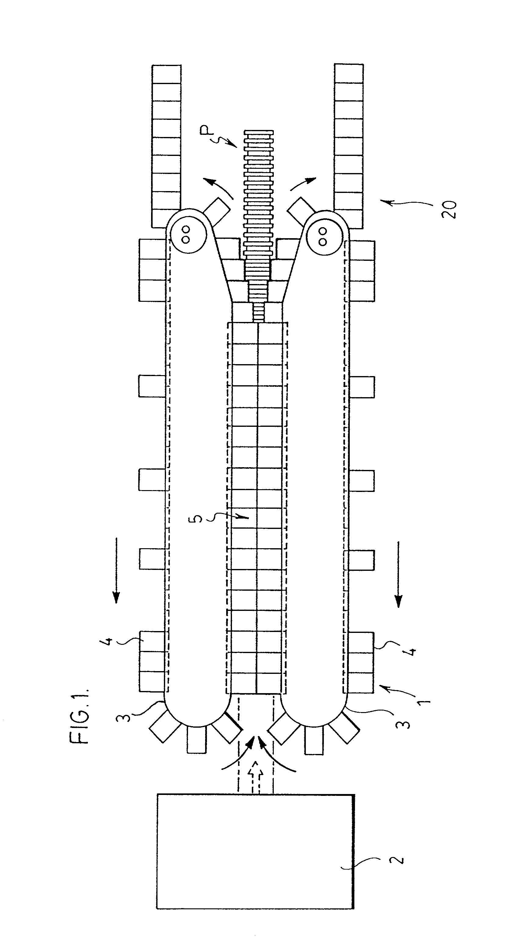 Molding apparatus with mold block section transfer system