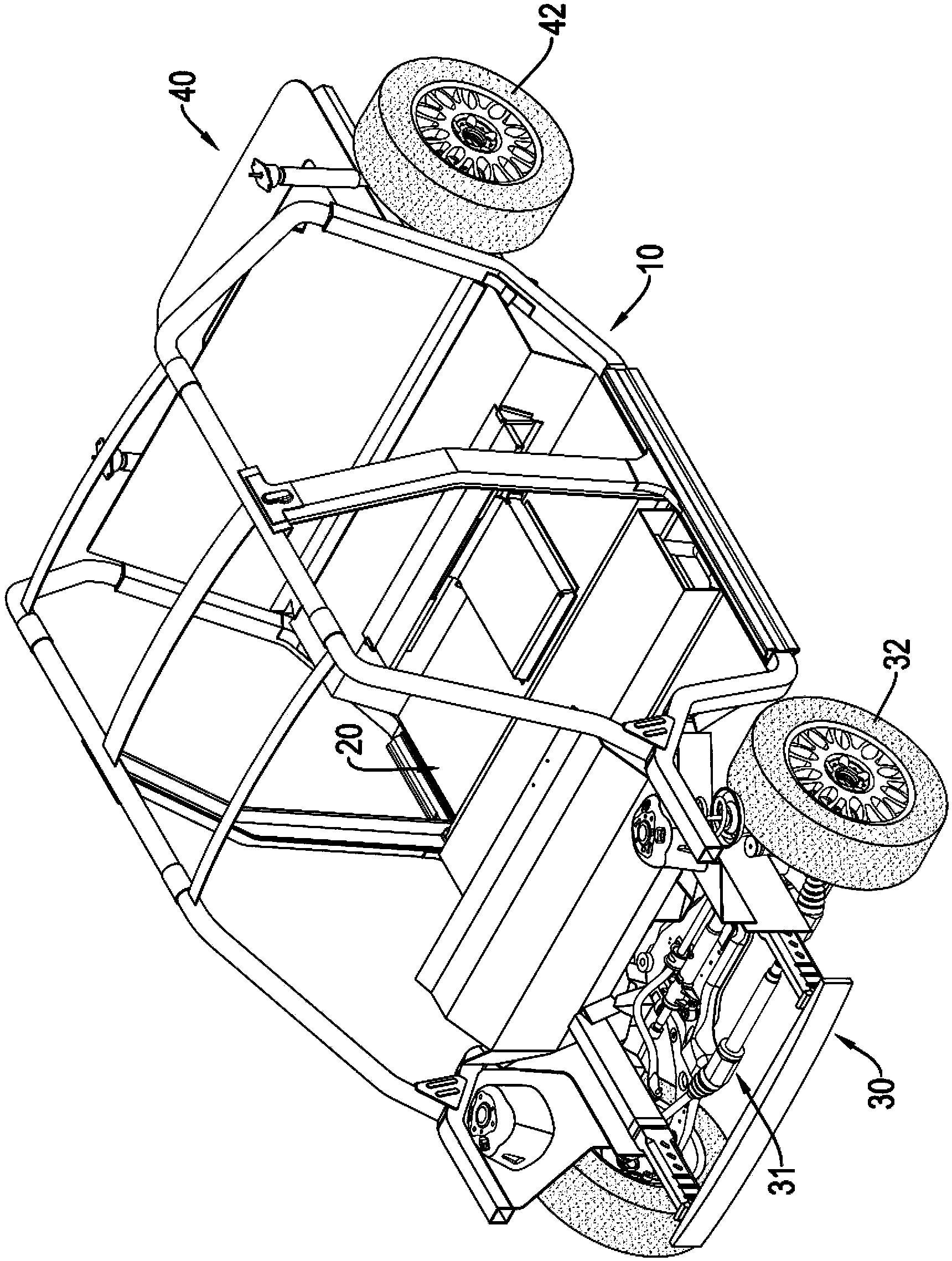 Side-frame vehicle body and assembly method thereof