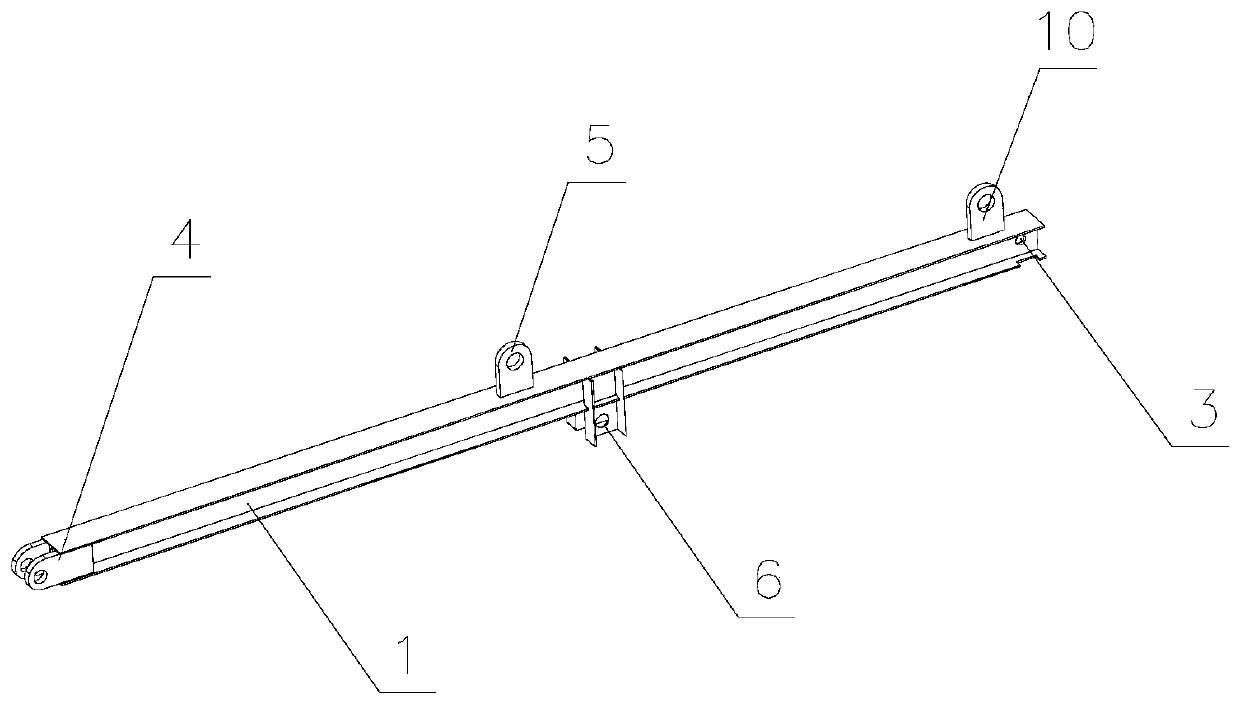 A horizontal balance device and disassembly method for disassembly and assembly of the bearing box cover of the cigarette machine