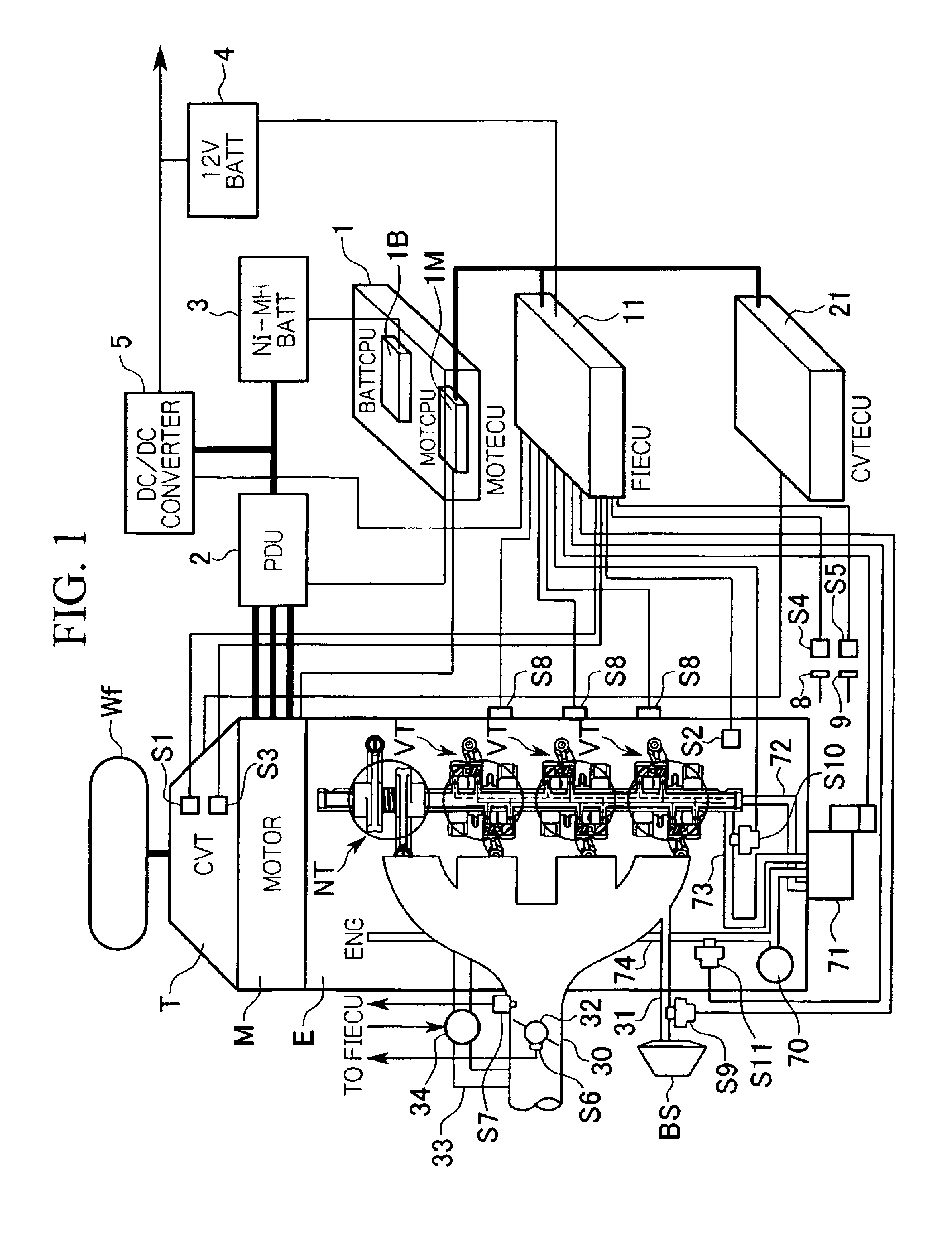 Motor controller of deceleration idling-cylinder engine vehicle
