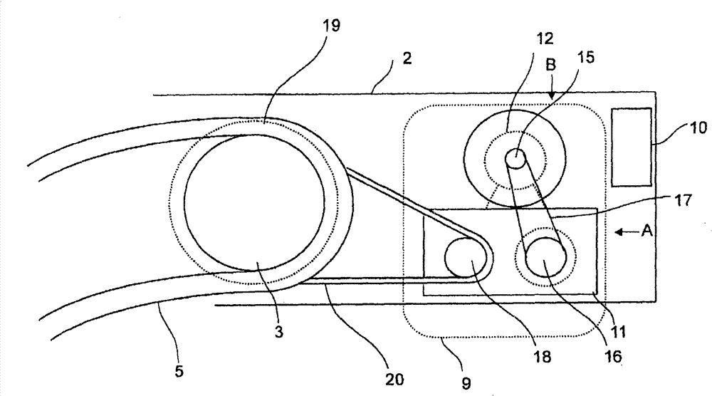 Drive device for passenger conveyer