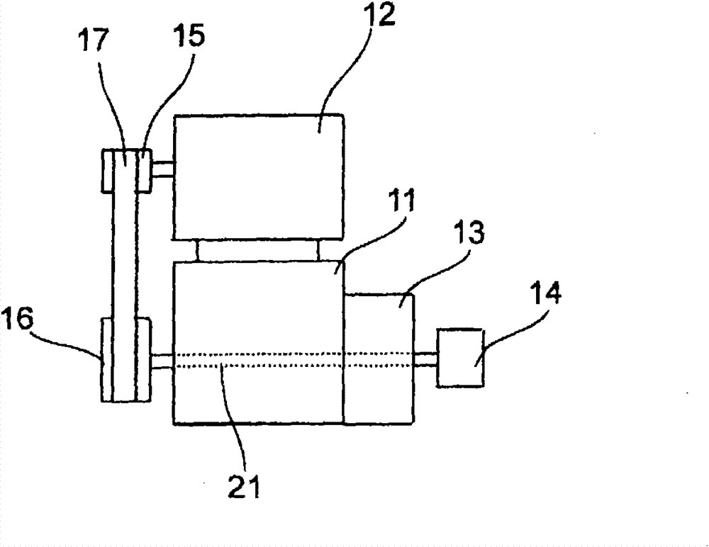 Drive device for passenger conveyer