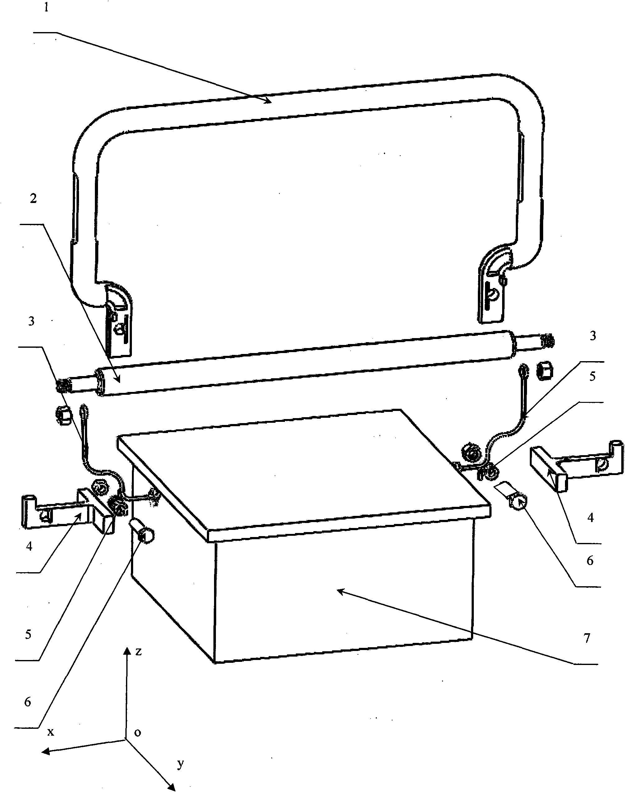 Clamping device for renewable automotive accumulator