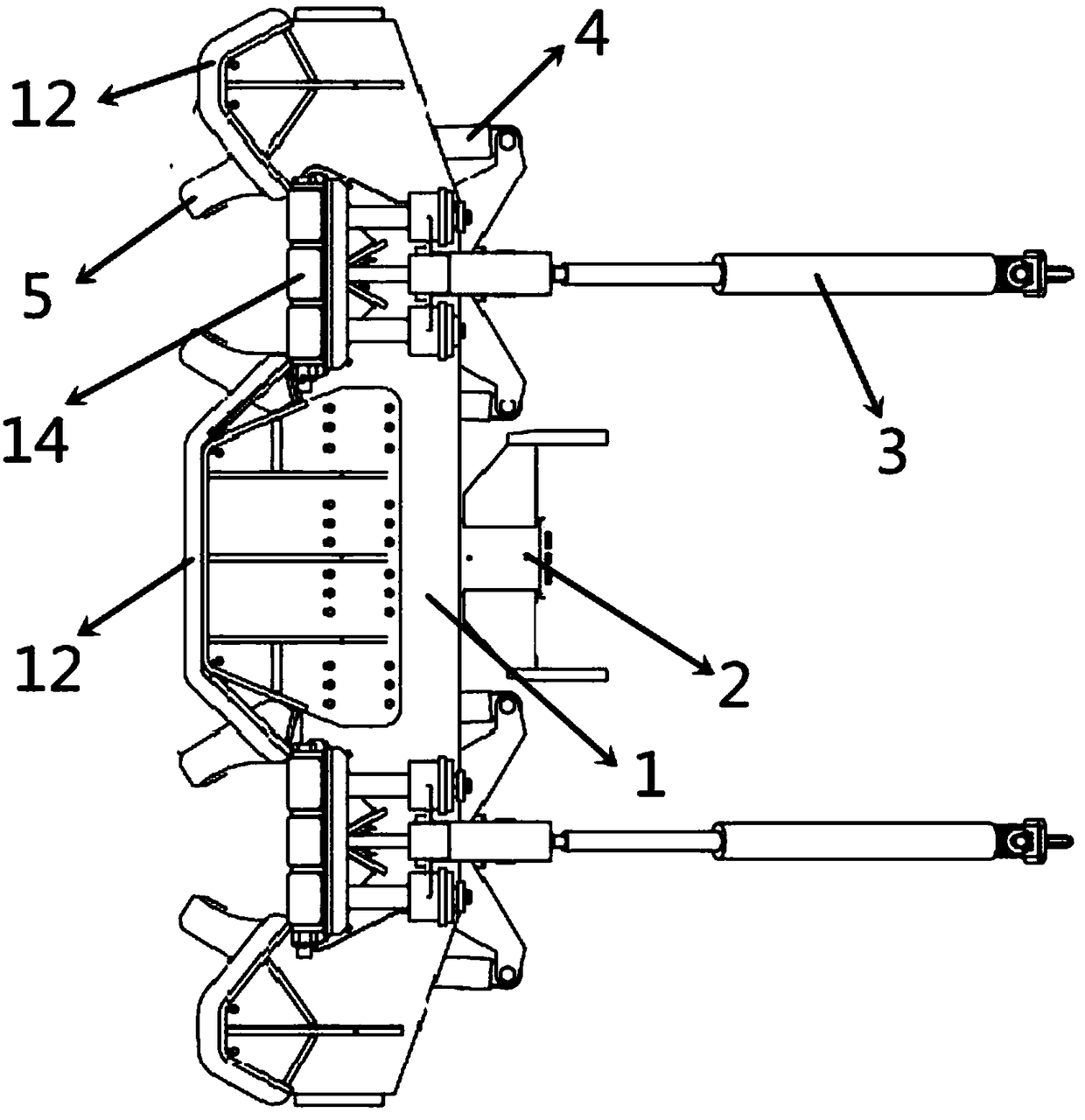 Berthing bridge approach device for offshore wind power fan operation and maintenance ship