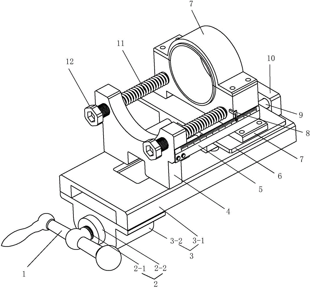 Supporting device and portable ultrasonic impact gun provided with same