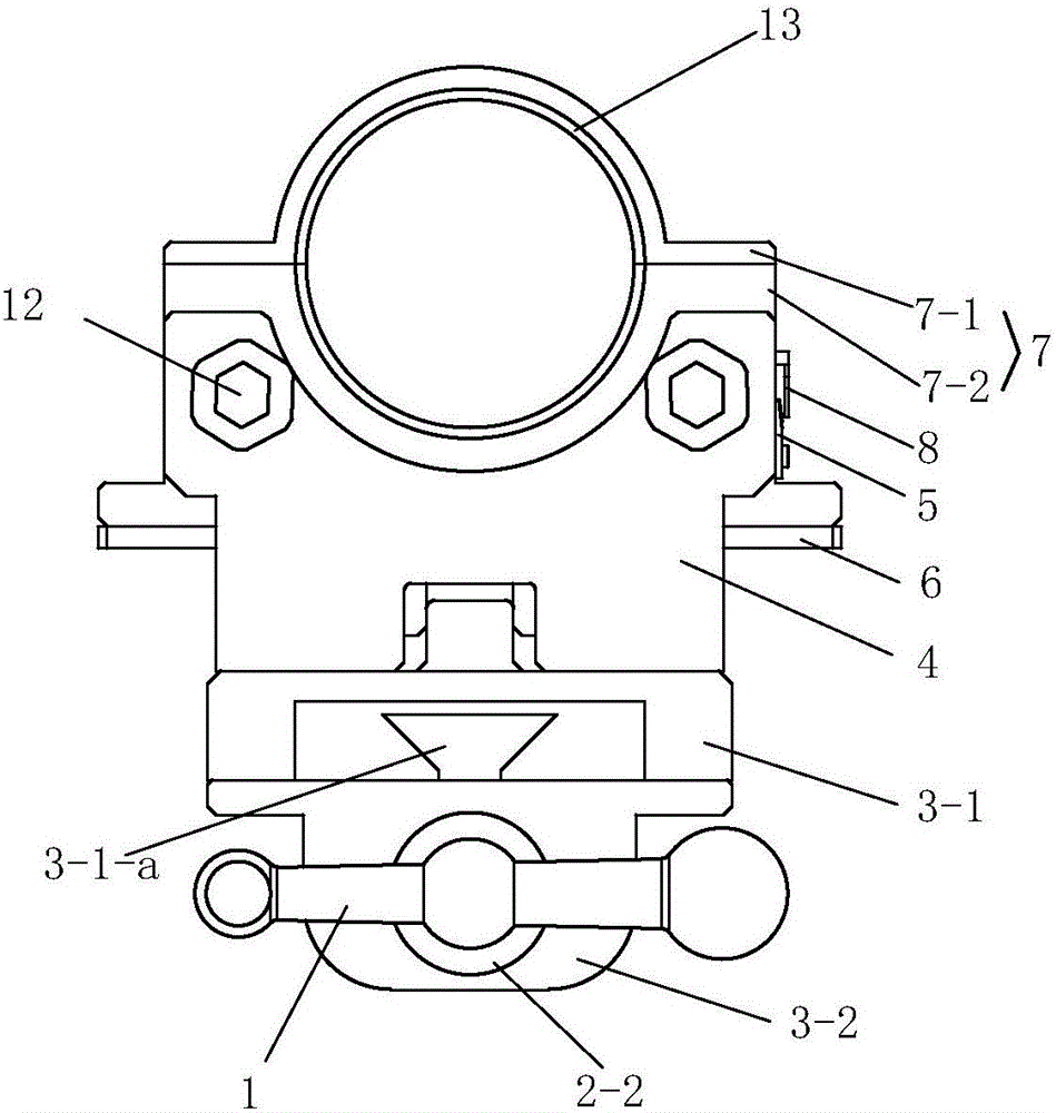 Supporting device and portable ultrasonic impact gun provided with same