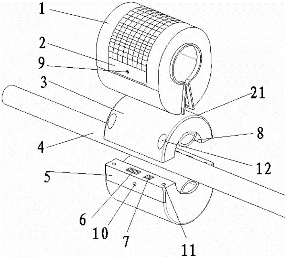 Device for monitoring overhead wire load currents