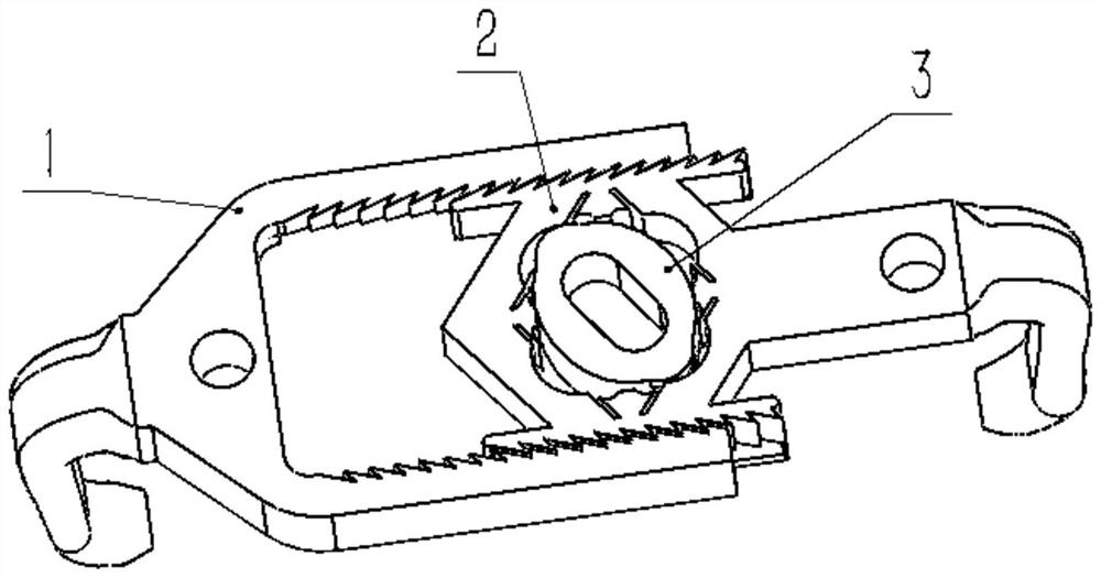 A mechanical self-locking sternal stapler