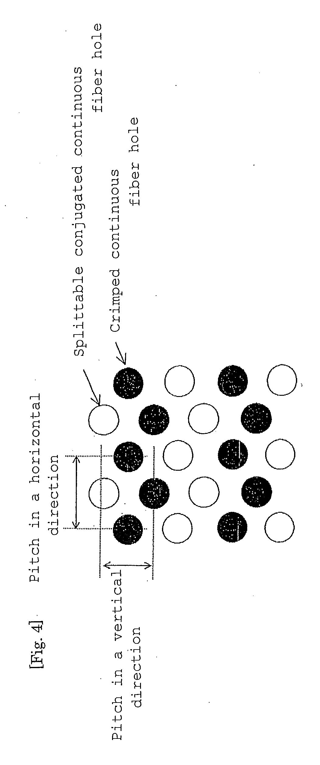 Mixed continuous fiber non-woven fabric and method for producing the same