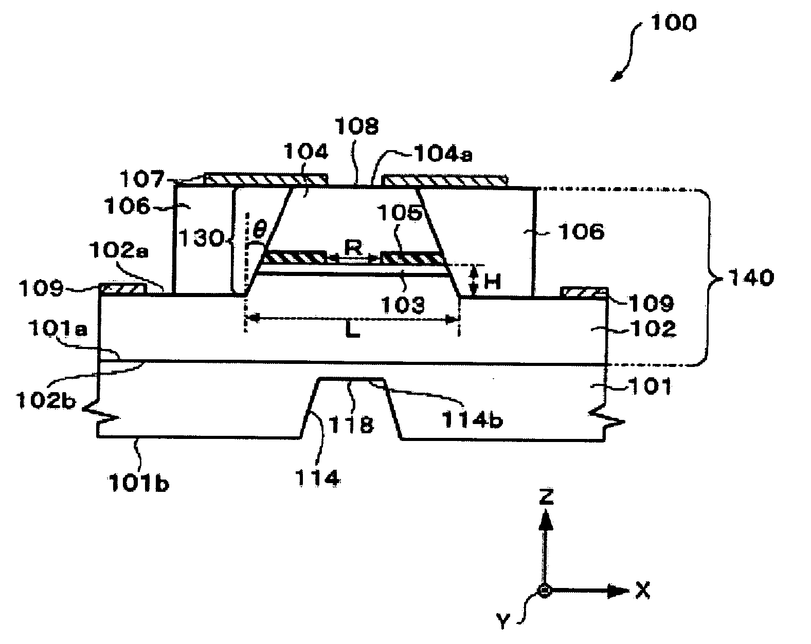 Surface-emitting type semiconductor laser, and method for manufacturing the same, optical switch, and optical branching ratio variable element