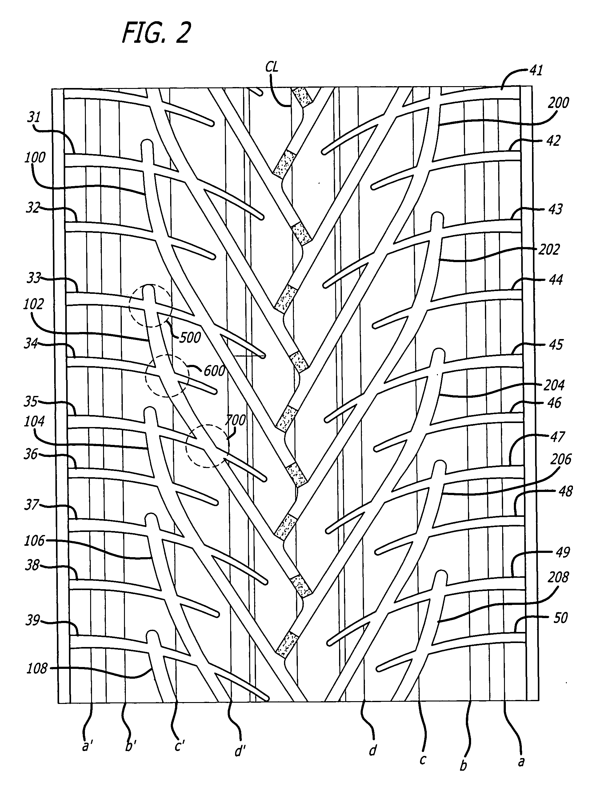 Pneumatic tire tread