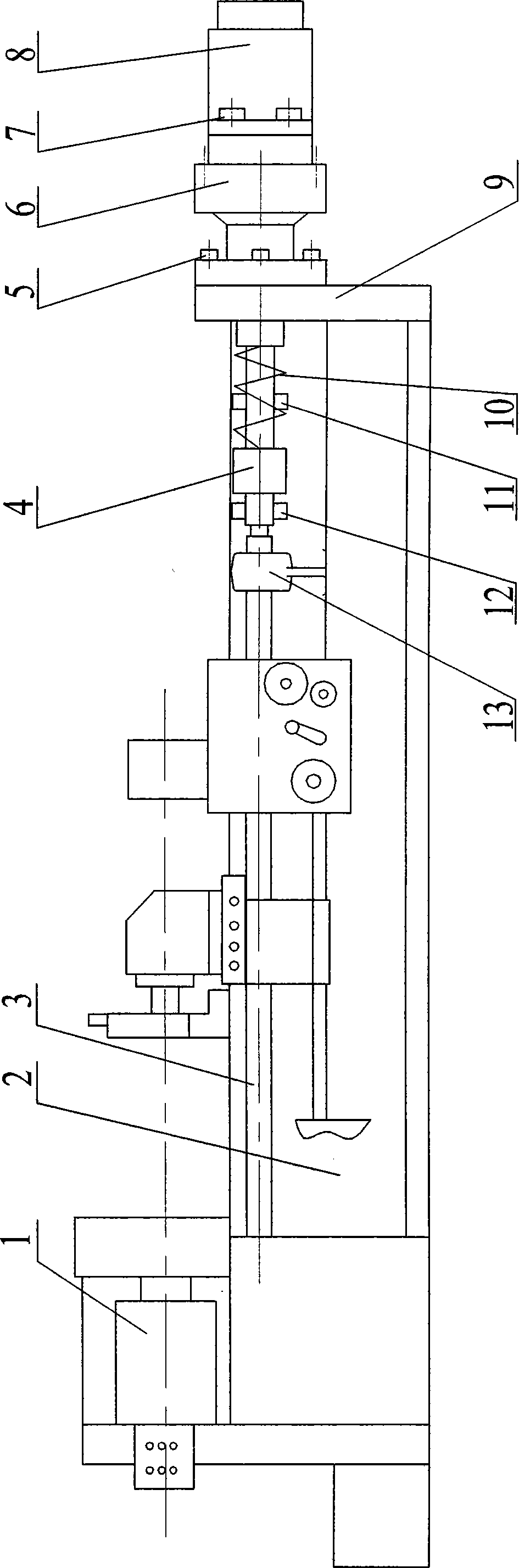 Deep hole drilling and boring machine with cycloidal-pin wheel speed reducer