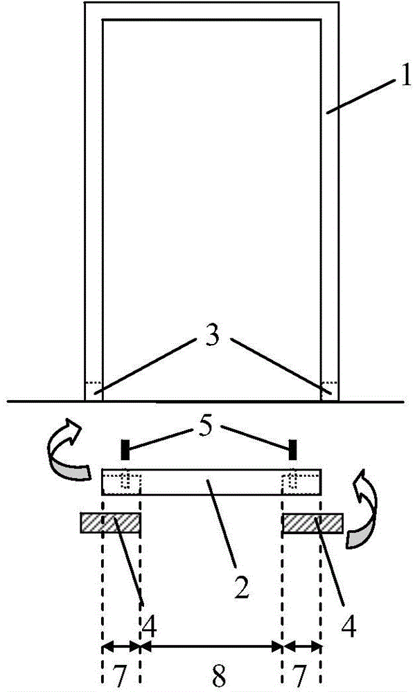 Door frame structure with detachable doorsill