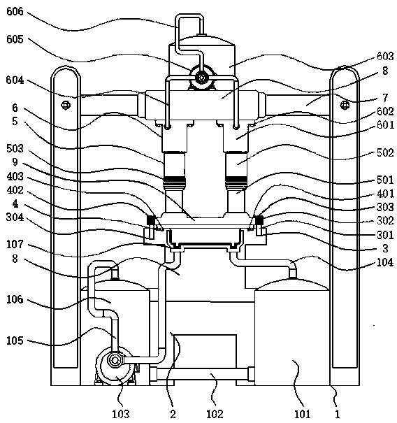 Extrusion equipment with cooling function for bearing washer processing