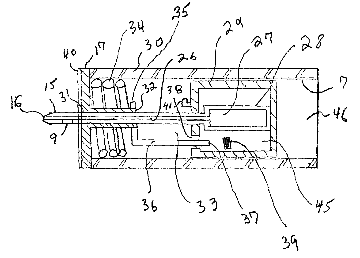 Projectile blood collection device