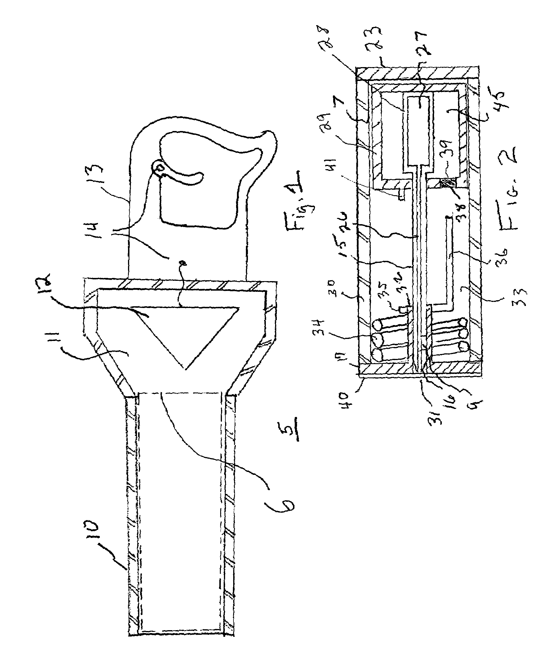 Projectile blood collection device