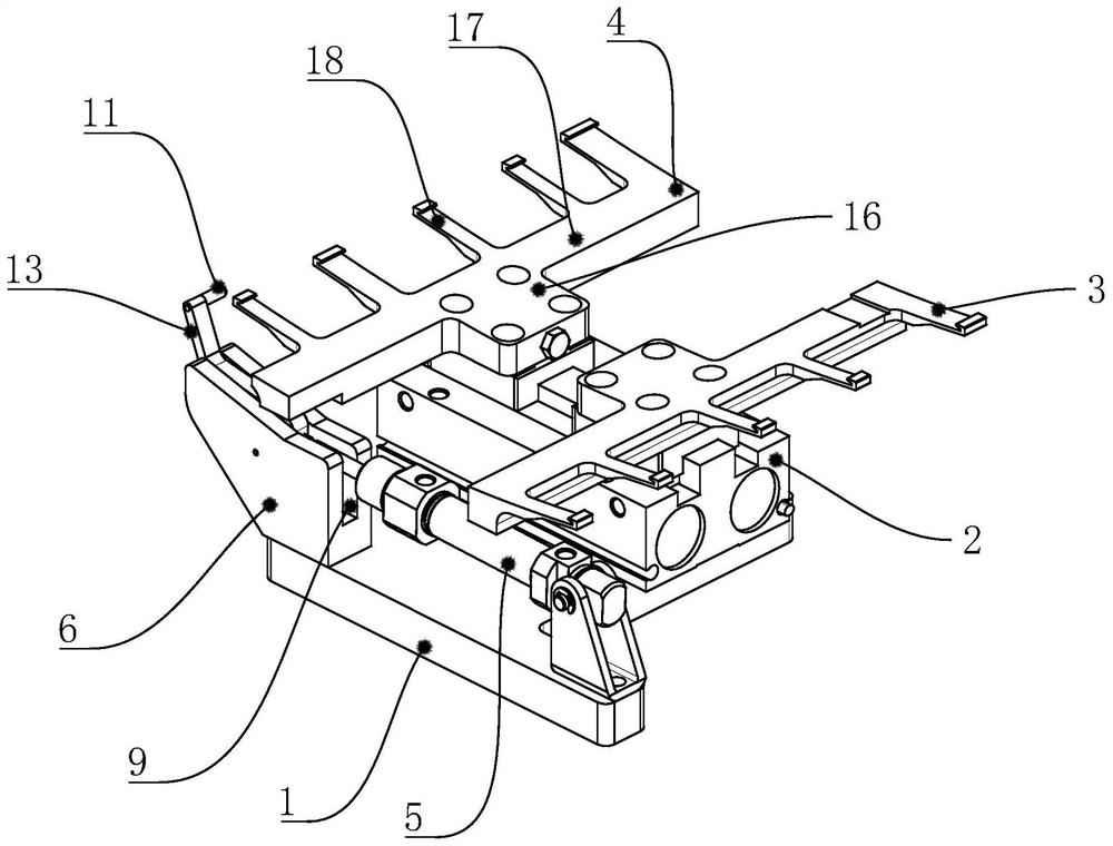 Mica sheet clamping and bending mechanism