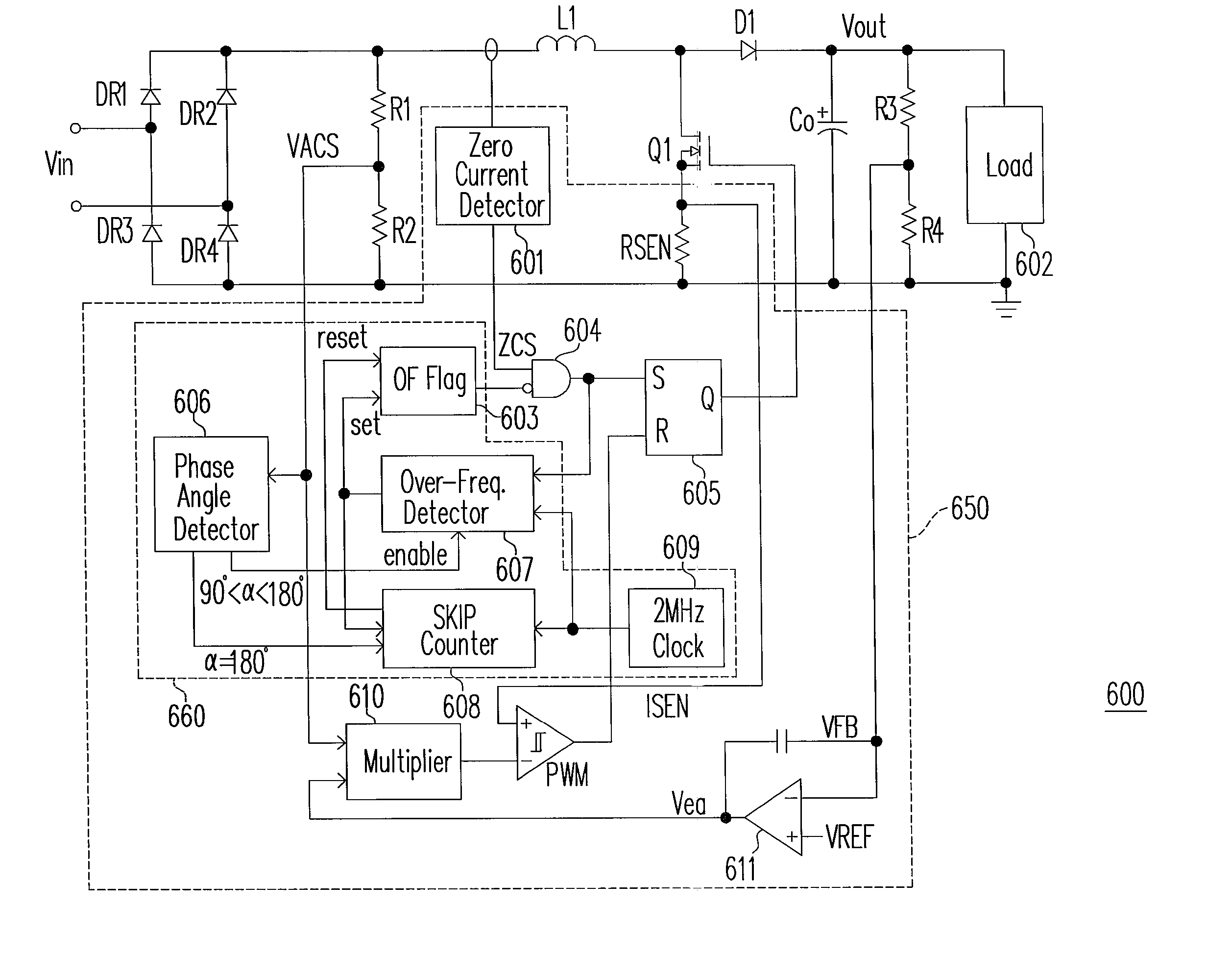 Active power factor correction circuit and control method thereof