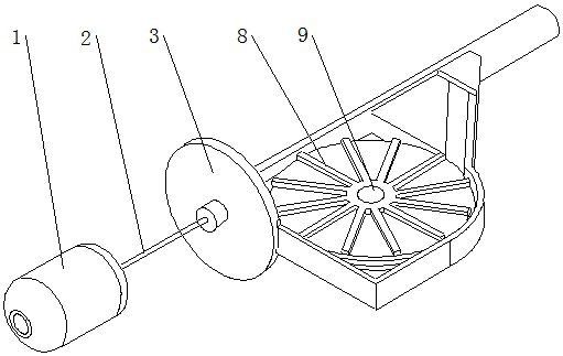 Pneumatic reciprocating type sponge ball launching device for pipeline pulling and washing