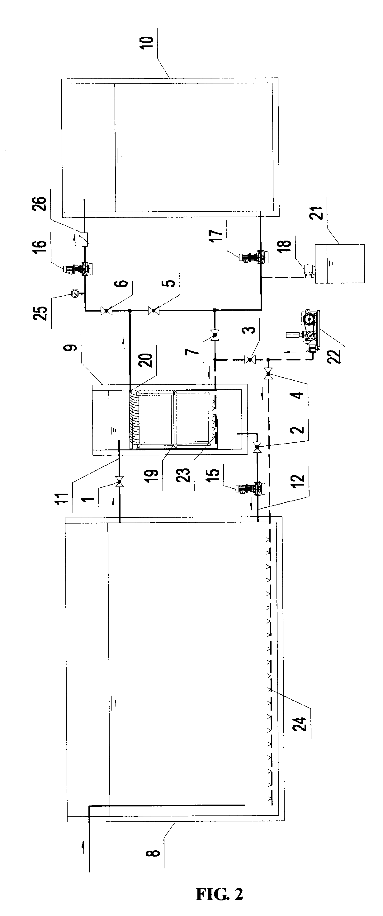 Method and apparatus for cleaning a film seperating device