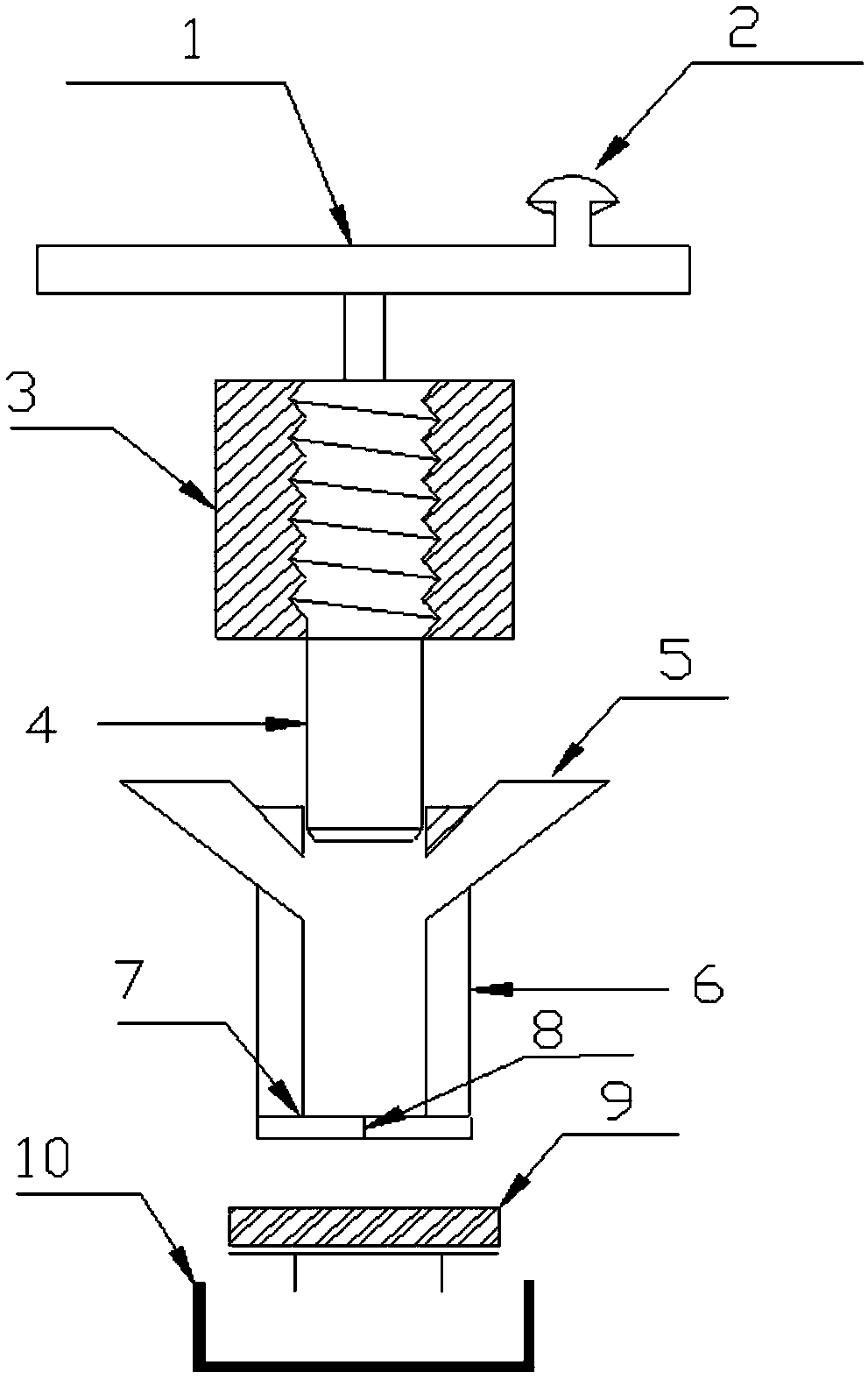 Waste compression treatment device