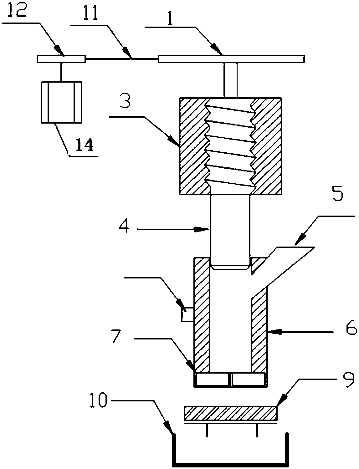 Waste compression treatment device