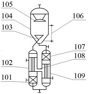 A liquid-gas linkage forced circulation heat pump low-temperature evaporation concentration crystallization device