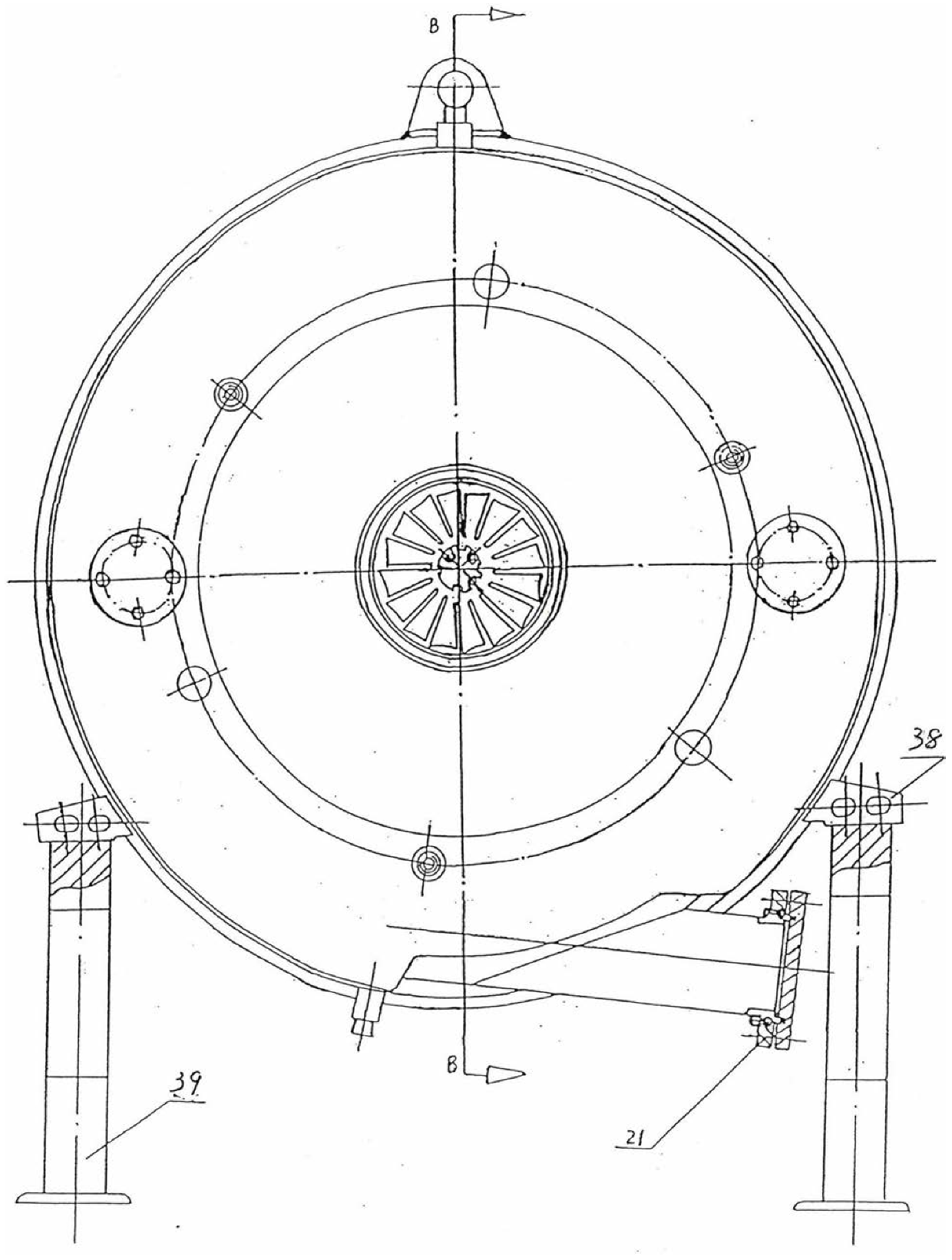 The method of converting the decommissioned compressor into a centrifugal pressure supplementary machine by using the diffusion method in the production of separated uranium isotopes