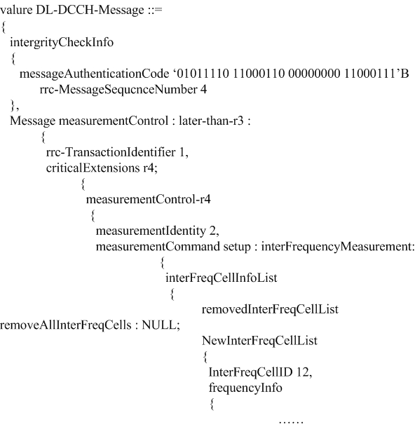 Method and device for sending measurement control messages