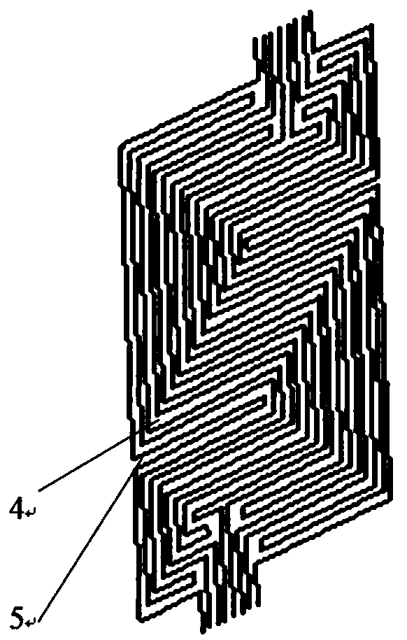 Water flow field for water guide bipolar plate of static water drainage fuel cell