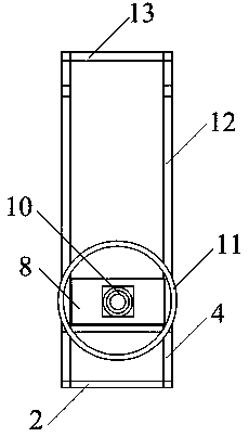 Fixing device for tire burst prevention system of dangerous goods heavy truck